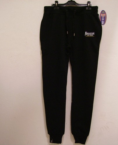 BOXEUR PANTALONE TUTA LUNGO FELPA GARZATA LEGGERA BXE1120Y BLACK NERO XL |  eBay