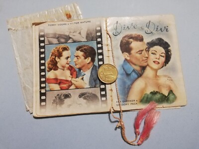 P151 Calendarietto 1955 Partinico Dive and Divi Cinema Lollobrigida Ava Gardner 