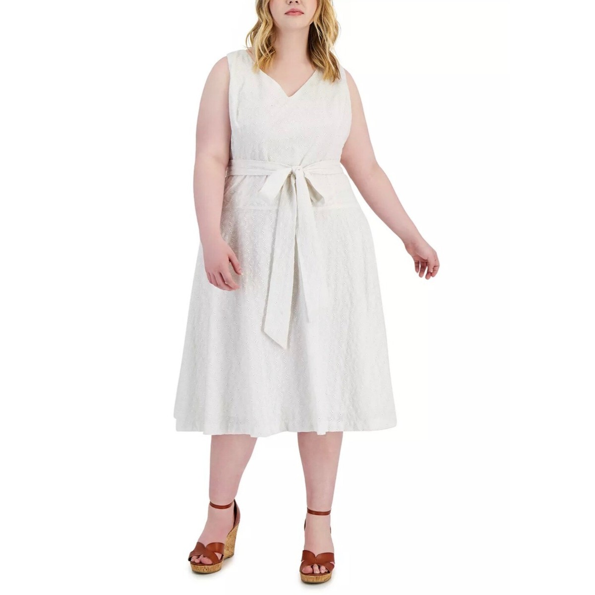 chinese dress ladies White Cotton Dream Long Nightgown Plus Classic White / 3X main image 1