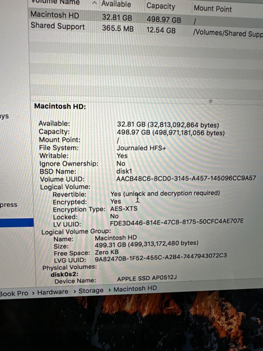 Apple MacBook Pro 13” (512GB SSD, Intel Core i5-6360U, 2.40 Apple MacBook Pro 13” (512GB SSD, Intel Core i5-6360U, 2.40