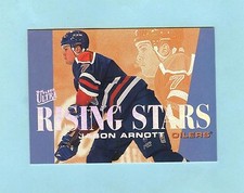 1995-96 ULTRA RISING STARS JASON ARNOTT and ALEXEI YASHIN - 2 insert cards 
