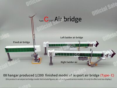 1/200 Airport Gse Precision Air Bridges Metal Material Component Options New