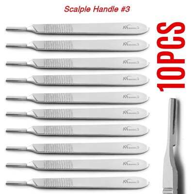 Dental Scalpel Handle Stainless Steel Knife Blade Holder Surgical Instruments #3