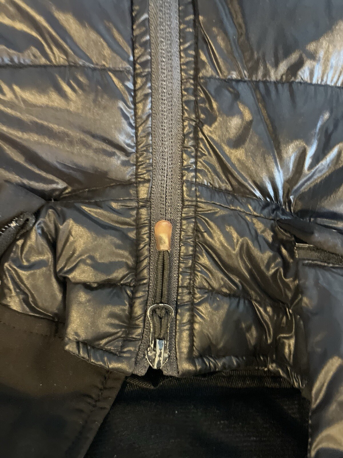 Halifax Traders Down Puffer Jacket L Black short … - image 13