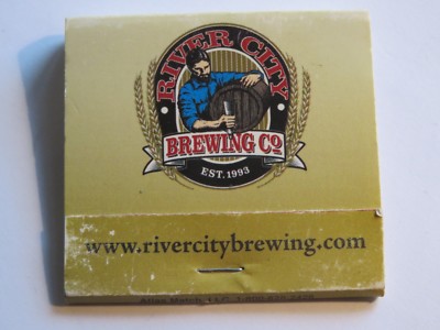 Matches Matchbook ~*~ RIVER CITY Brewing Co Est 1993 ~ Wichita, KANSAS; Loft Bar