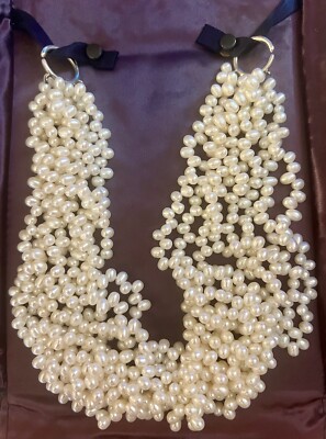 Tiffany & Co Paloma Picasso Torsade Pearl Necklace 925 Clasp With