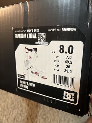DC 2023 HOWL / Phantom Boa Snowboard Boots Boa White Red  display picture 1