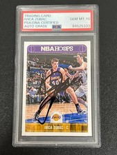 2017-18 PANINI HOOPS #111 Ivica Zubac Signed Card AUTO PSA Slabbed