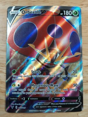 Orbeetle V 166/185 Vivid Voltage NM Ultra Rare Full Art Pokemon Card