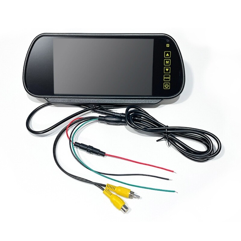 Bileeko Wireless Car Mirror 7"Monitor Vehicle Backup Camera License Plate Camera