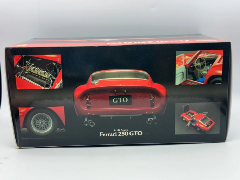Ferrari 250 GTO 1962 diecast Kyosho, rojo, 1:18, en caja Foto 4 de 4