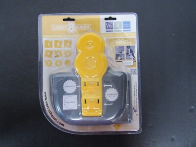 NEW We R Memory Keepers ~ Lucky 8 Border Punch 3 in 1 ~ Yellow #71122-3