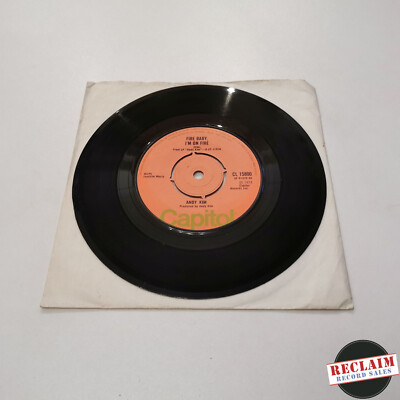 andy kim fire baby, i'm on fire 7'' vinyl record very good condition