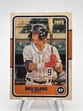 MAX CLARK 2025 ONYX VINTAGE BASEBALL BASE CARD TIGERS PROSPECT