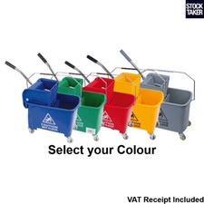 20L Kentucky Mop Bucket & Wringer Speedy Wheeled 20 Litre Professional (VAT Inc)