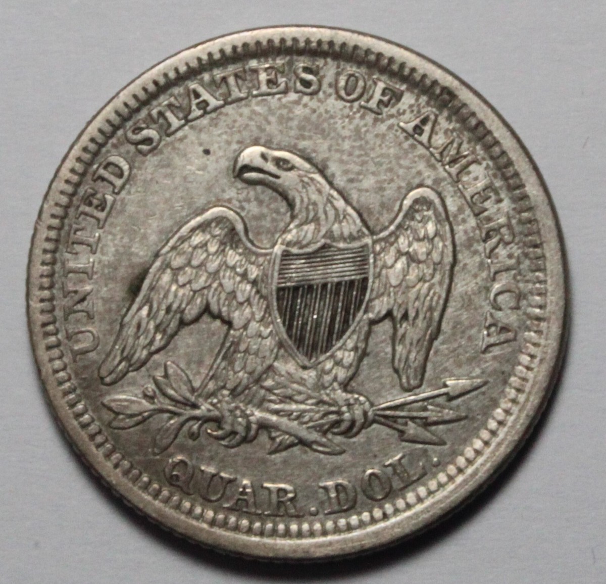 1857 Seated Quarter HU141 | eBay