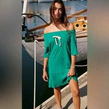 Free People Beach Gemma Mini Dress Cadmium Green Size XS $68