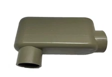 Lot of 5 Cantex 5133664  PVC Type-LB Conduit Access Body Fitting 3/4" w/Cover