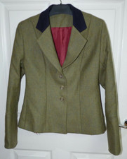 Timothy Foxx Bespoke Short Country Tweed Jacket In Amber- New Uk 10