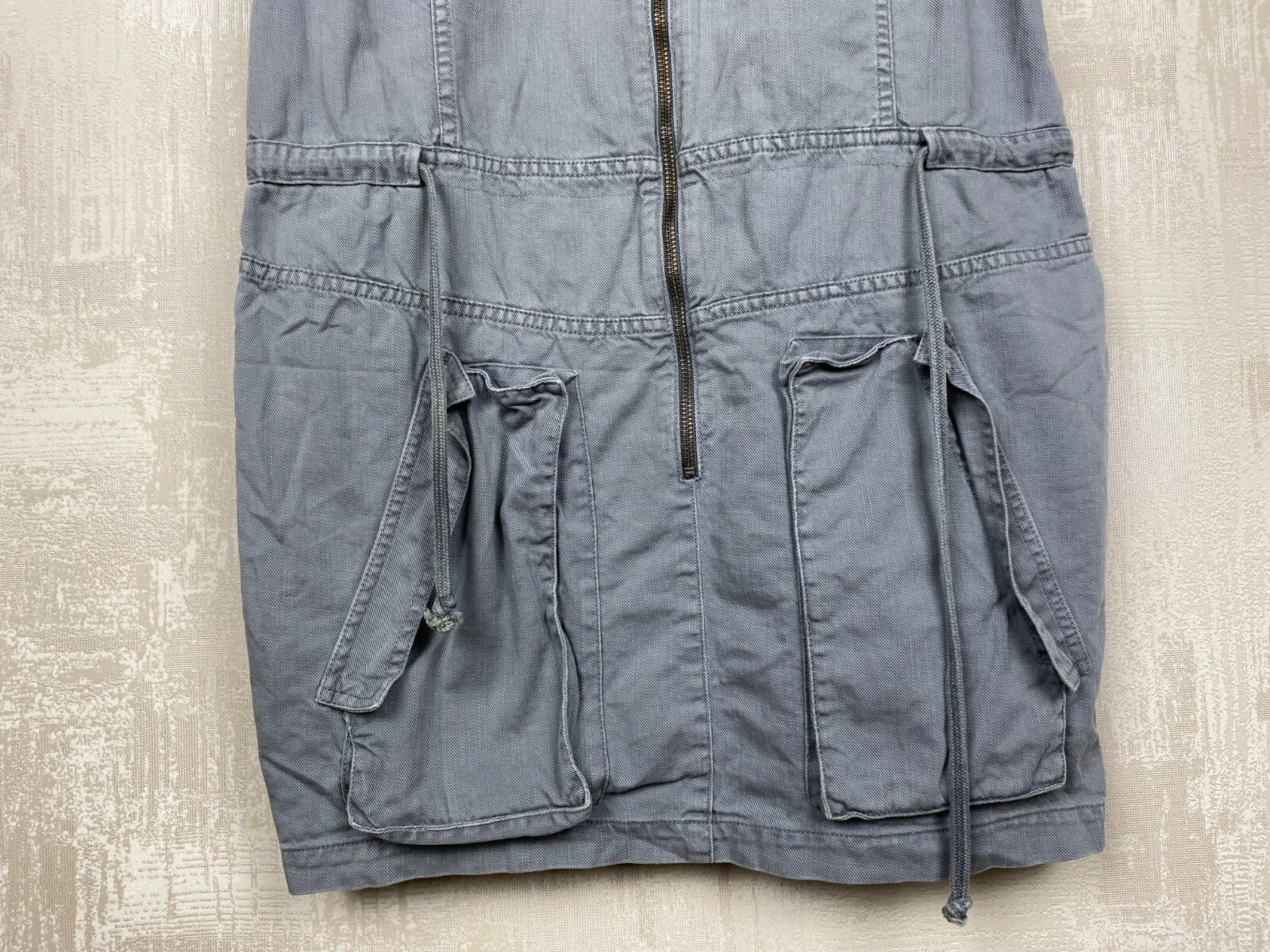 ACNE STUDIOS Abito senza maniche jeans acne vintage Y2K cotone grigio denim taglia 36