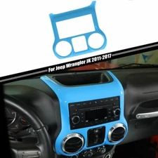 Light Blue Central Control Panel Cover Accessories for Jeep Wrangler JK 2011-18
