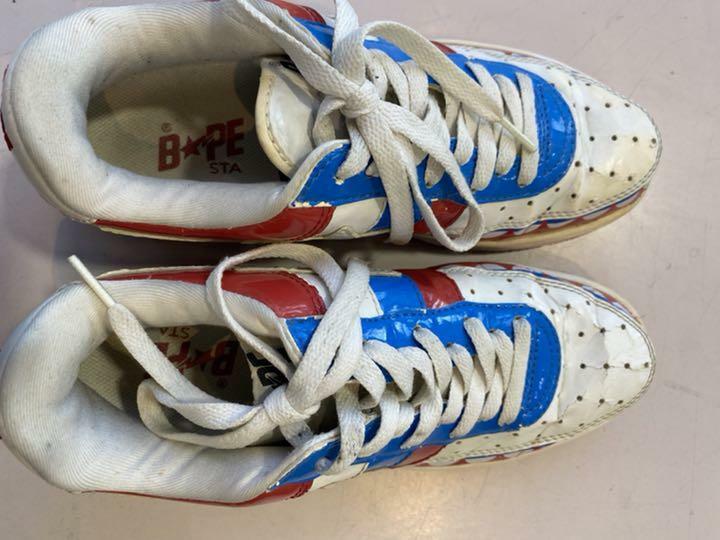 A BATHING APE Bapesta Sneaker Shoes Low Multi US6 Used from Japan