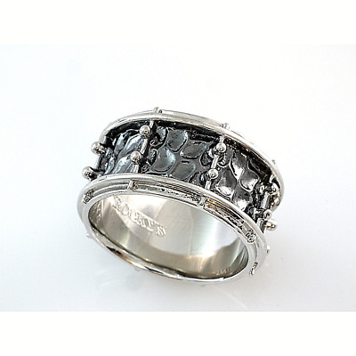 Snare Drum Ring  Design ganz umlaufend Original von ROCKYS Musikerschmuck