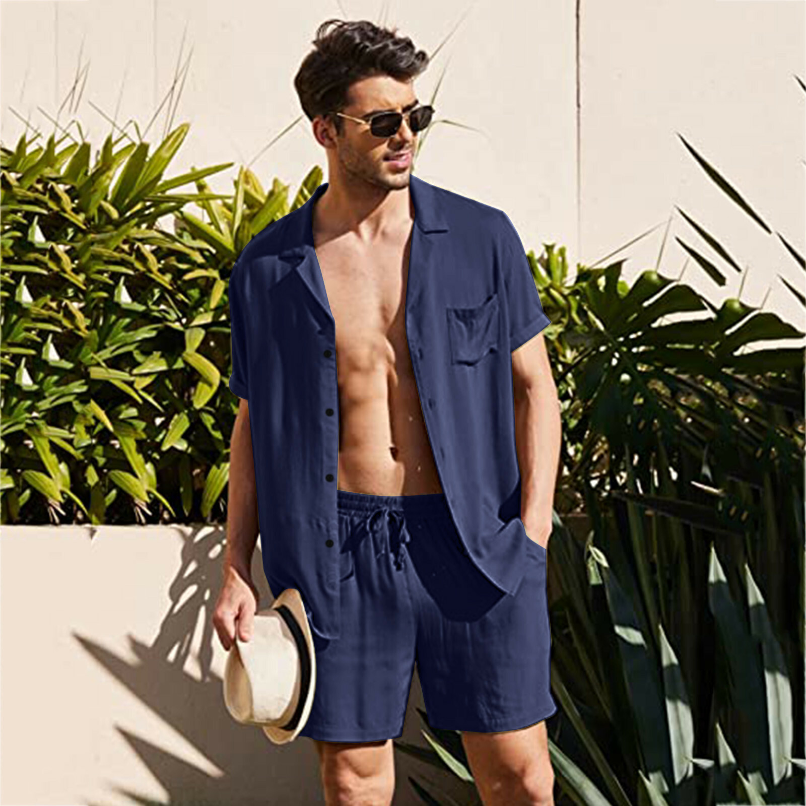 men's casual short outfits