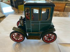 VINTAGE MODERN TOYS JAPAN TIN LITHO LEVER ACTION TWO SEAT COUPE CAR 5 1/2" LONG