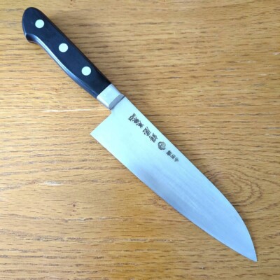 Tsubaya HONYAKI Inox Kitchen knife Kappabashi F/S from Japan Santoku blade 16cm
