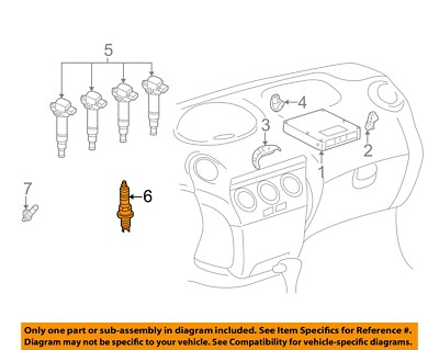 TOYOTA OEM 00-03 Echo Electrical Ignition System-Spark Plug 9091901164