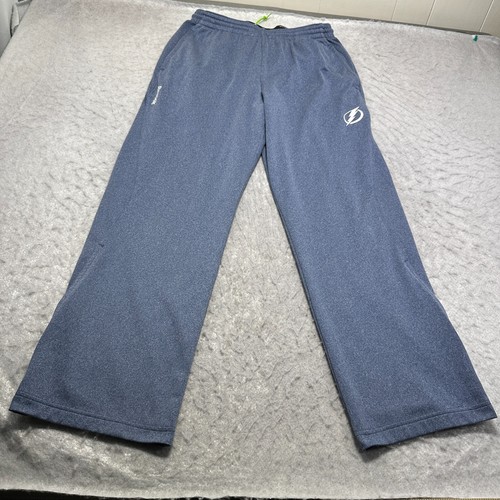 Reebok Center Ice Tampa Bay Lightning Sweatpants Blue NHL Mens Size Medium M