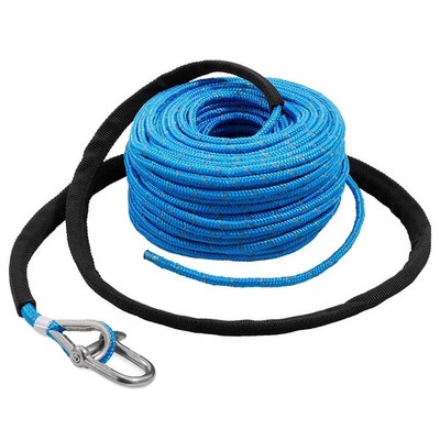 TRAC Outdoors Anchor Rope - 3/16'' x 100' w/SS Shackle 69080 UPC 666996101185