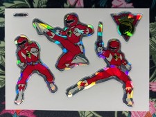 Mighty Morphin Power Rangers Red Ranger Prism Vintage Vending Sticker PR10