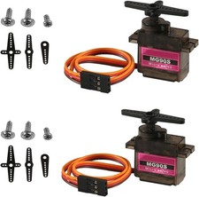 2pcs Mg90s Micro Servo Motor 9g Servo Geared Micro Rc Servo Motor Smart Robot 36