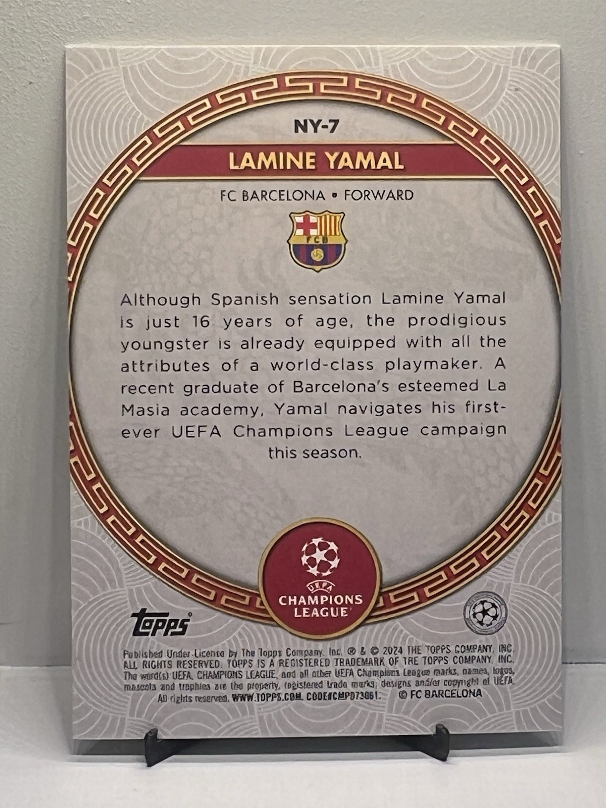 2023-24 Topps Uefa Jade Edition - Chinese New Year Lamine Yamal RC Rookie view 2
