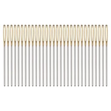 30 Pcs 2.75" Gold End Large Eye Blunt Needles Tapestry Needle for Yarn Sewing
