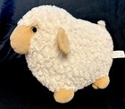Kellytoy Cream White Lamb Sheep Chubby 13" Plush Tan Face Feet Glitter Eyes 2020 — photo 1