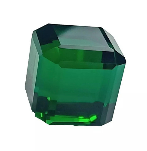Pietra preziosa sfusa certificata taglio cubo tsavorite granato verde naturale 100,10 ct - Foto 5 di 8