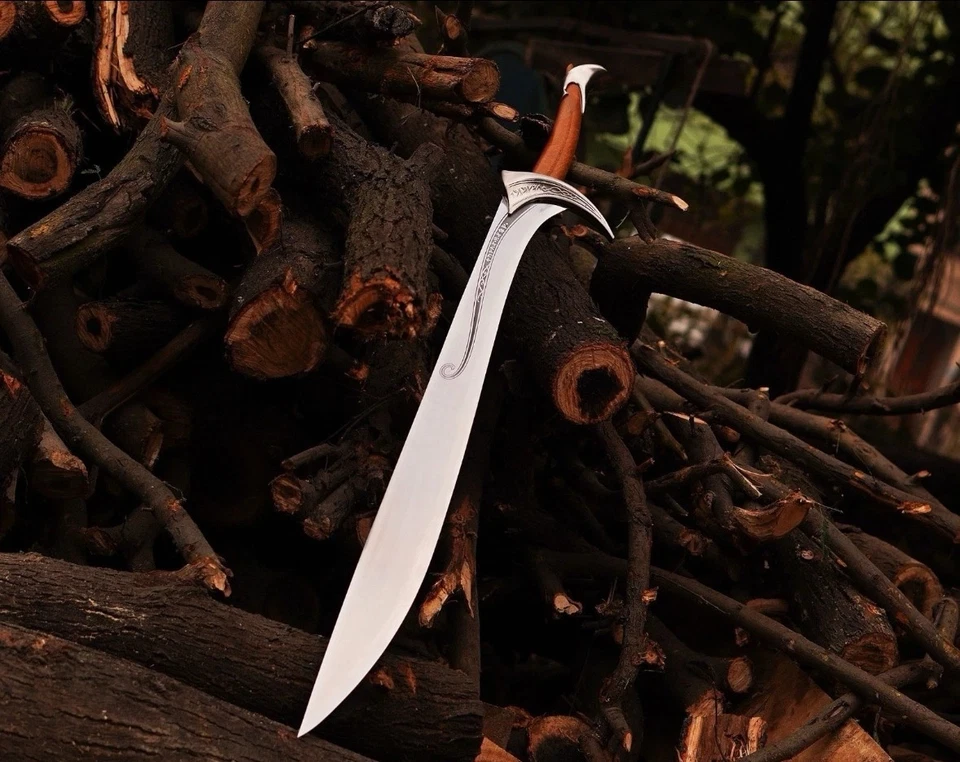 Réplica de Espada Orcrista Escudo de Roble Thorin Hecha a Mano - Auténtico Hobbit / LOTR Coll Foto 3 de 4