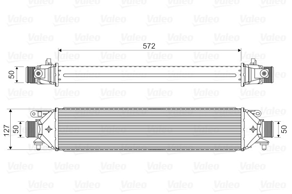 Échangeur Valeo 818824 optimise le refroidissement turbo pour références OE 1302226