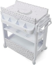 Baby Changing Table Built in Bath with Padded Mat & Compartments - Babylo Babies