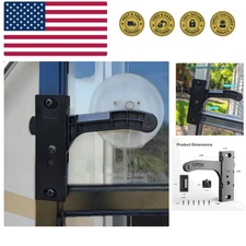 Metal RV Screen Door Latch Right Hand Handle Replacement Kit Zinc Alloy Hinge...