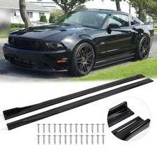 For Ford Mustang Coupe 86.6 Side Skirt Extension Rocker Panel Splitter Lip Kit