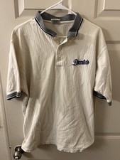 VTG Arizona DIAMONDBACKS BASEBALL Embroider Polo SHIRT Size X Large White Purple