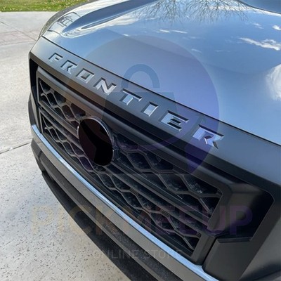 3D Front Hood Inserts Letters Emblems Fits For 2020-2026 Nissan Frontier Chrome