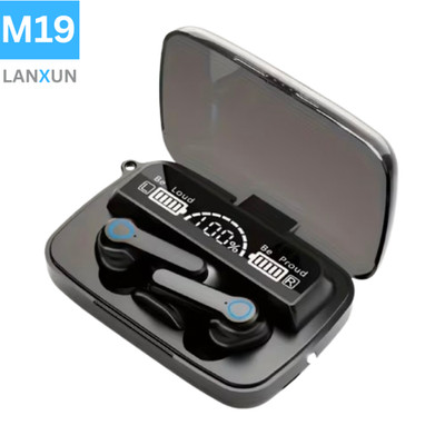 Bluetooth 5.3 in-Ear Sport Kopfhörer, kabelloses Headset, 120 Stunden Akku M19