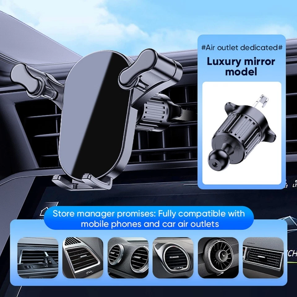 360° Mount Holder Car Air Vent Stand For Mobile Cell Phone GPS iPhone Samsung - Image 2 of 4