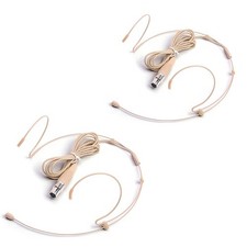 2 Pack Headset Microphone Mini 3 Pin XLR microphone for samson AKG wireless