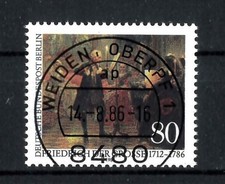 BERLIN No. 764 Friedrich the Great Flute Concerto Round Stamp Original Gumming